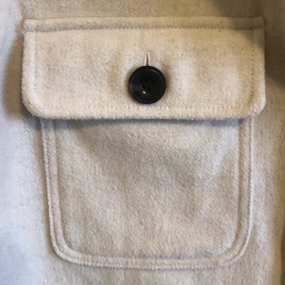 Free Assembly NWOT Shacket Size M Brown Button Down. Cream Color - Picture 5 of 7